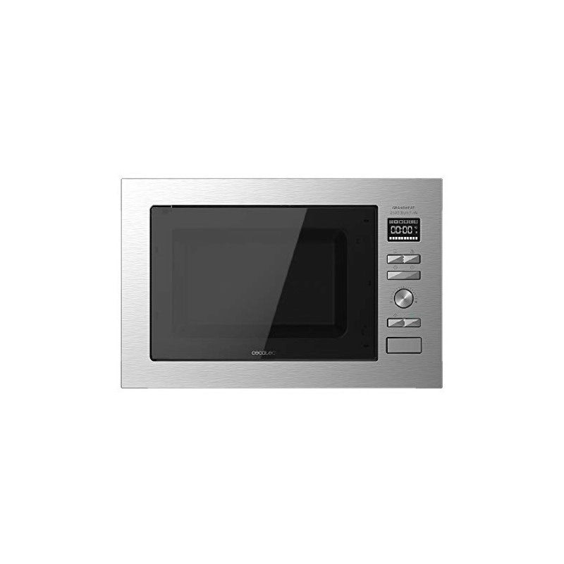 CECOTEC 01395 - Microonde da incasso GrandHeat 2000 Built-In Steel Black