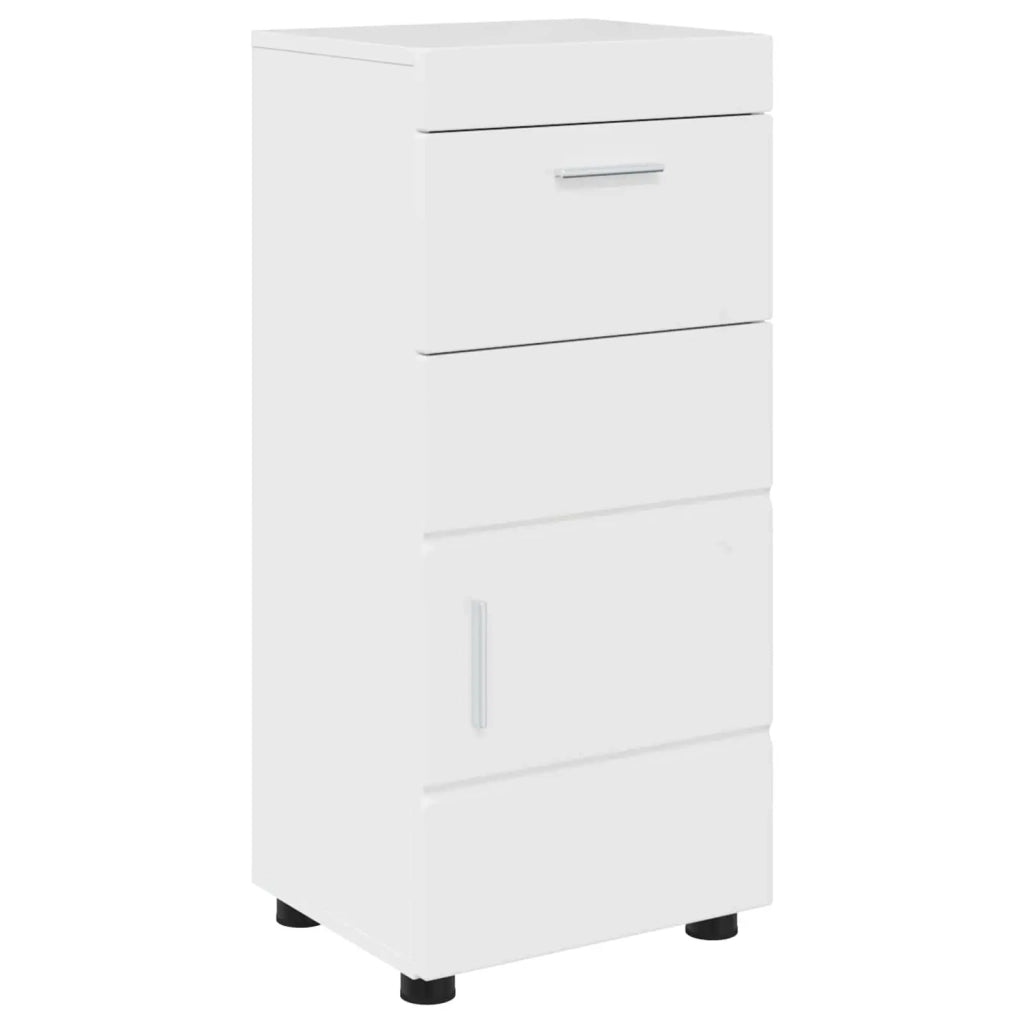Set di Armadi da Bagno TULUM Bianco Lucido 37 x 31,5 x 82 cm