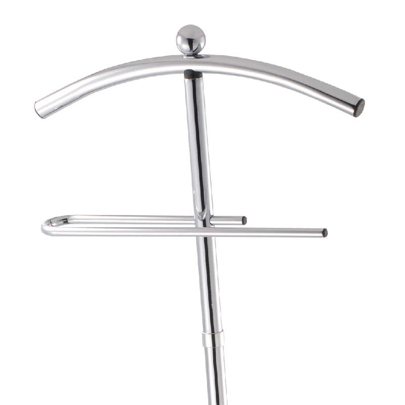INDOSSATORE MONOSPALLA CON APPENDIABITI SILVER CROMATO 44 X 26 X H 110 CM
