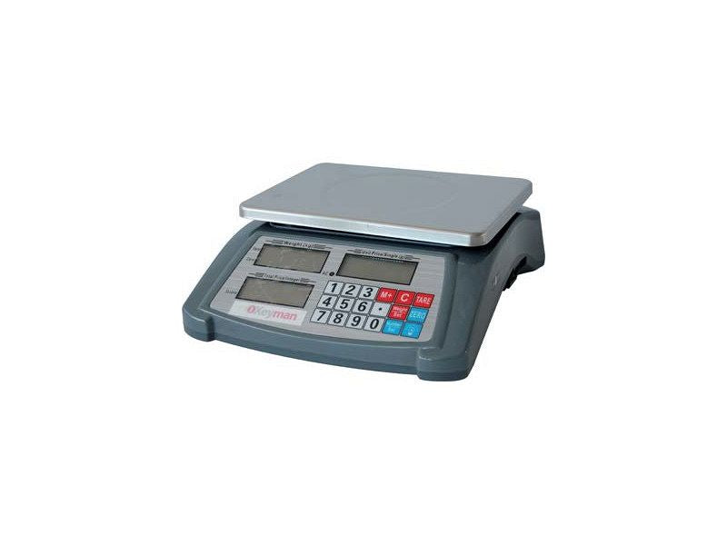 Bilancia digitale contapezzi 420155 Effe 3 quadranti piatto in ferro 28X20cm