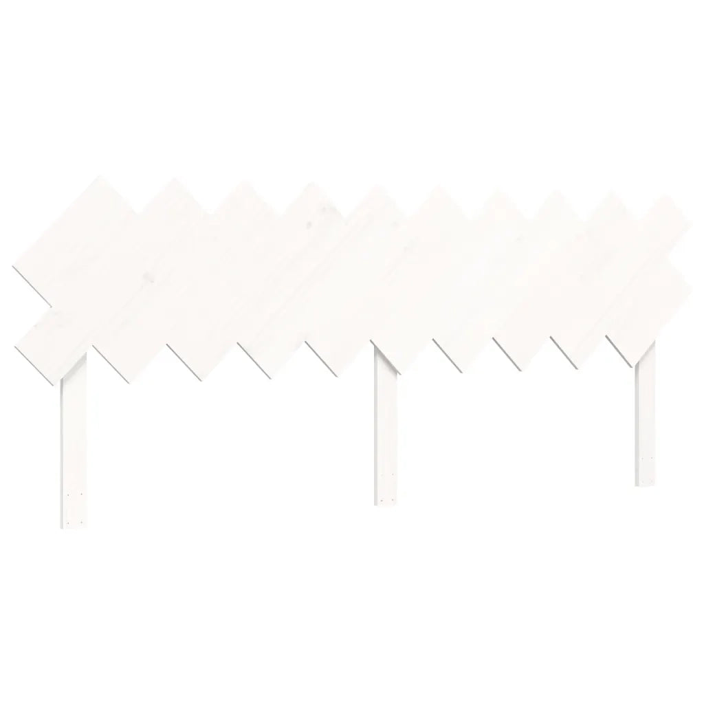 Letto per Anziani con Testiera Bianco 200x200 cm Legno Massello 3195567