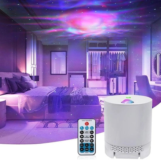Proiettore di illuminazione stellare - proiettore di nebbia notturna - proiettore di luce a forma di oceano golf melodia galassia - telecomando - festa per bambini - camera da letto - proiettore di nebbia - velocità regolabile - luminosità
