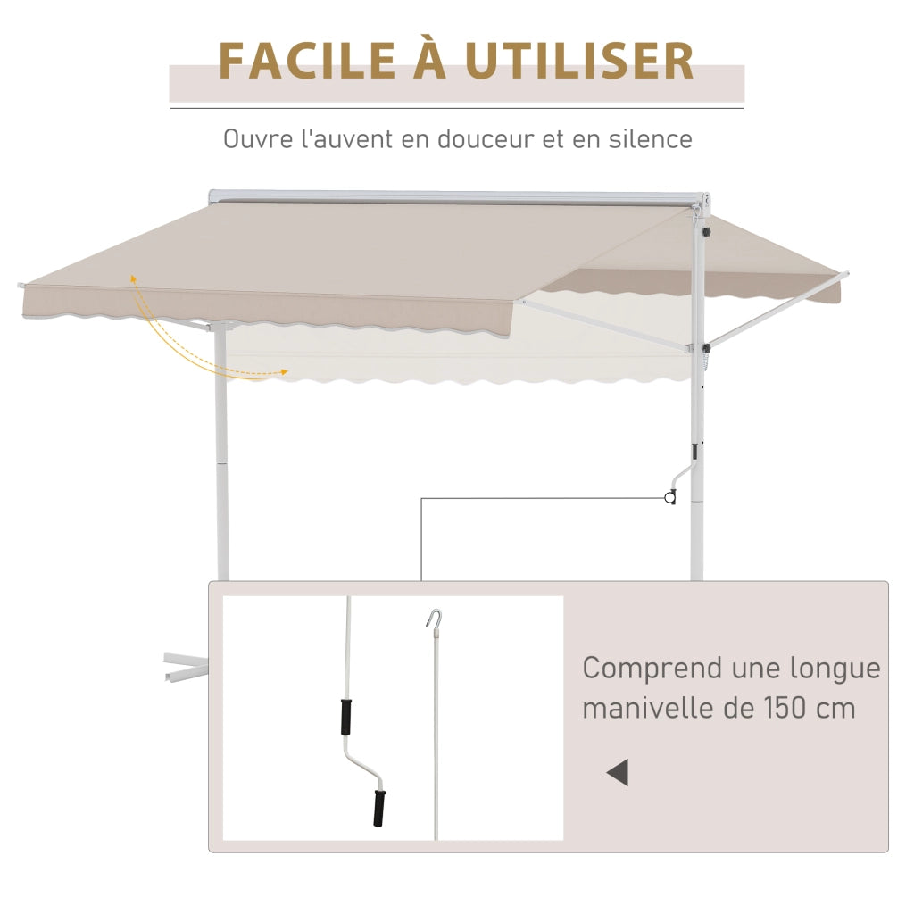 Letto a soppalco con struttura in acciaio ¨C zephmum ¨C bianco beige 300x300x200 cm