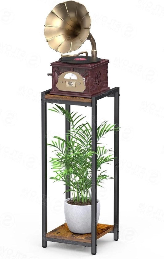 Pannello per piante angolari a doppia altezza - stile plant holder per interni - marrone