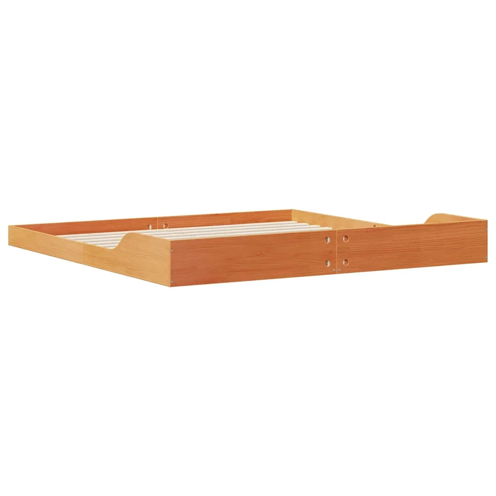 Struttura del letto Marrone cerato 180 x 210 cm Pino massello