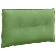 Cuscino per Schiena | Cuscino dorsale Verde chiaro 80 x 50 cm Tessuto in Cords