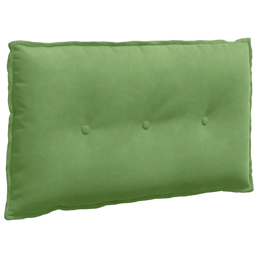 Cuscino per Schiena | Cuscino dorsale Verde chiaro 80 x 50 cm Tessuto in Cords