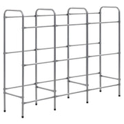 Ripiano portaoggetti per 9 casse 145 x 33 x 116 cm acciaio argentato 02_0000644