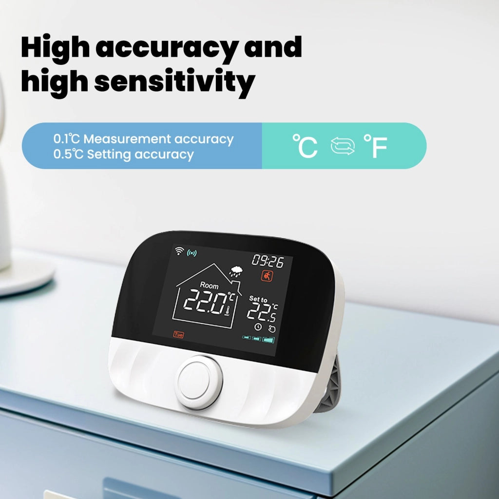 Termostato WIFI + RF Protocollo WIFI 2.4G + RF 433MHZ TUYA, Smart Life Riscaldamento Caldaia a Gas,Riscaldamento Pavimento Con Acqua 5A 95-240V 50/60Hz IP20
