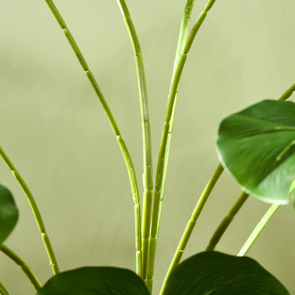 Piante artificiali, Monstera Deliciosa artificiale, pianta artificiale da 180 cm con 24 rami, pianta da interno, albero artificiale, decorazione per