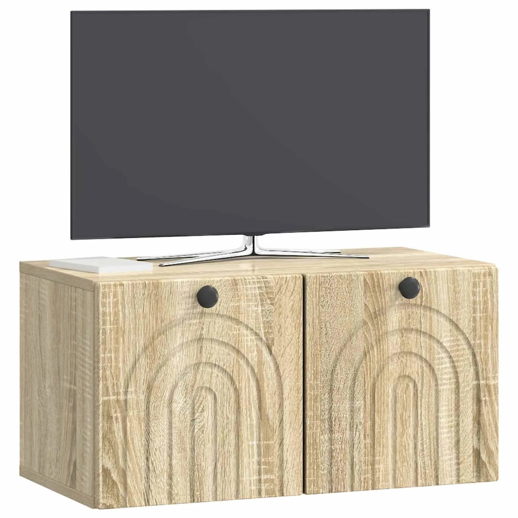 Mobile Porta TV da Muro Rovere Sonoma 59,5 x 31 x 30 cm