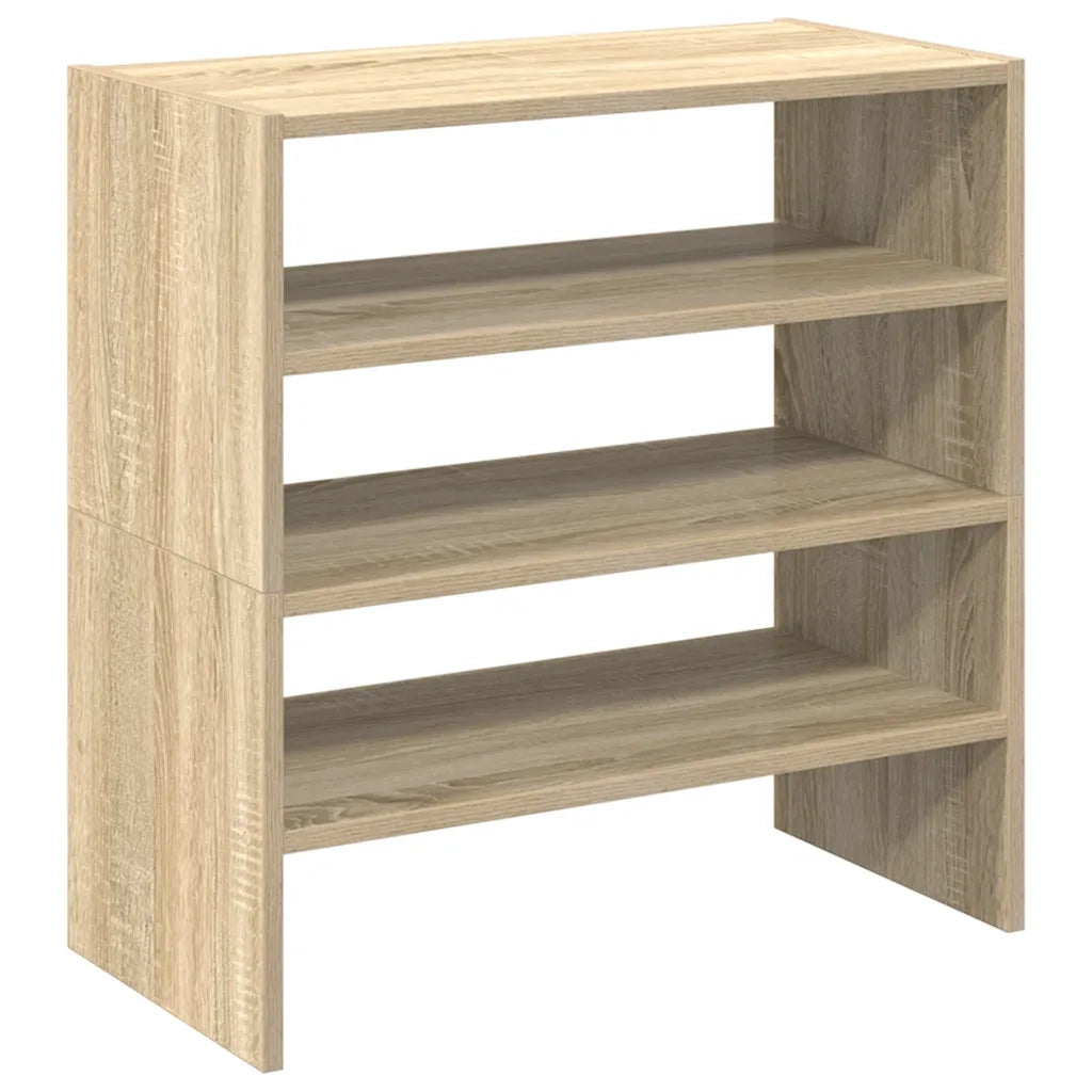 Scarpiere 2 pz Impilabili Rovere Sonoma 60x30x30,5 cm 858862