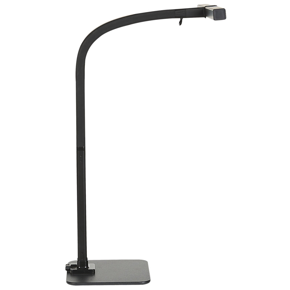 Lampada da tavolo a LED nera 48 cm materiale sintetico luce sensore 3 colori stile moderno industriale