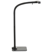 Lampada da tavolo a LED nera 48 cm materiale sintetico luce sensore 3 colori stile moderno industriale