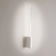 Brilliant Lampada da Parete LED 1 Luce 5W Cilindrica in Alluminio Verniciato Bianco CCT Selezionabile 2200K-3000K Design Minimalista 50.7 cm