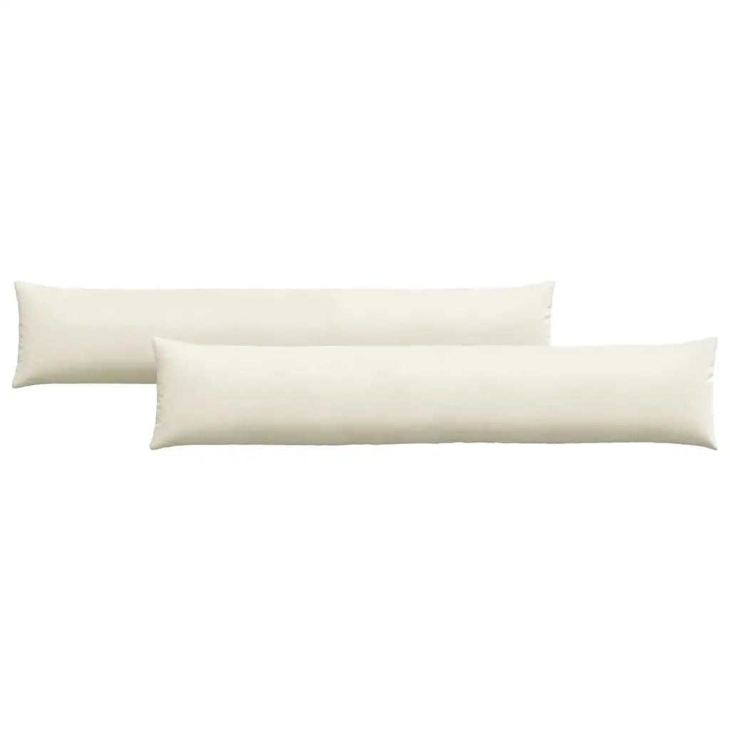 Cuscini da Divano 2 pcs Crema 200 x 40 cm Tessuto in Cords