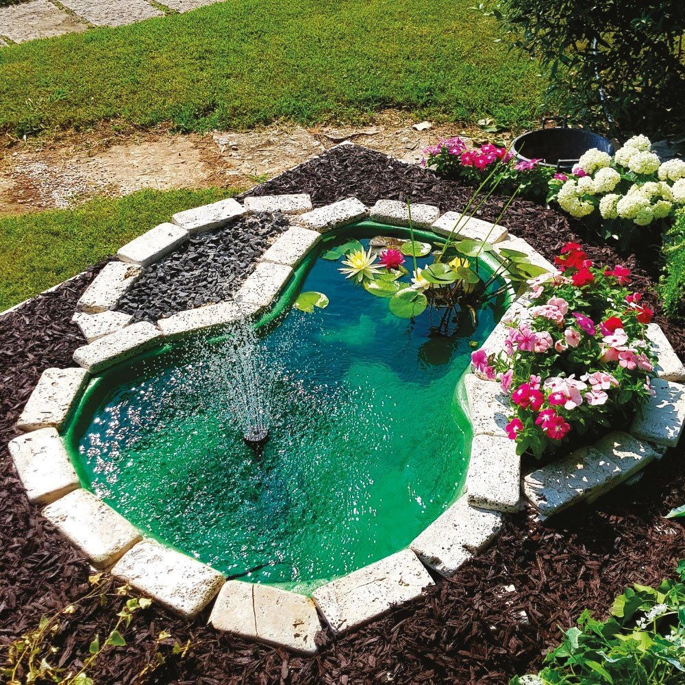 Laghetto da giardino green da litri 220 dimensioni 136x100xh34 cm