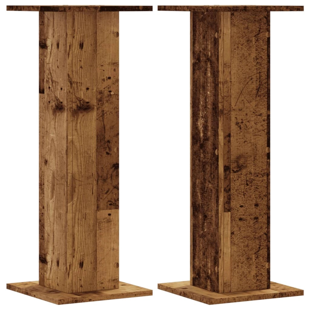 Portavasi mobili per fiori set da 2 legno di recupero legno ingegnerizzato marrone 02_0045379