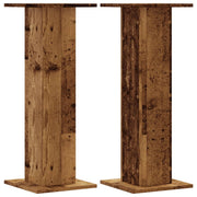 Portavasi mobili per fiori set da 2 legno di recupero legno ingegnerizzato marrone 02_0045379