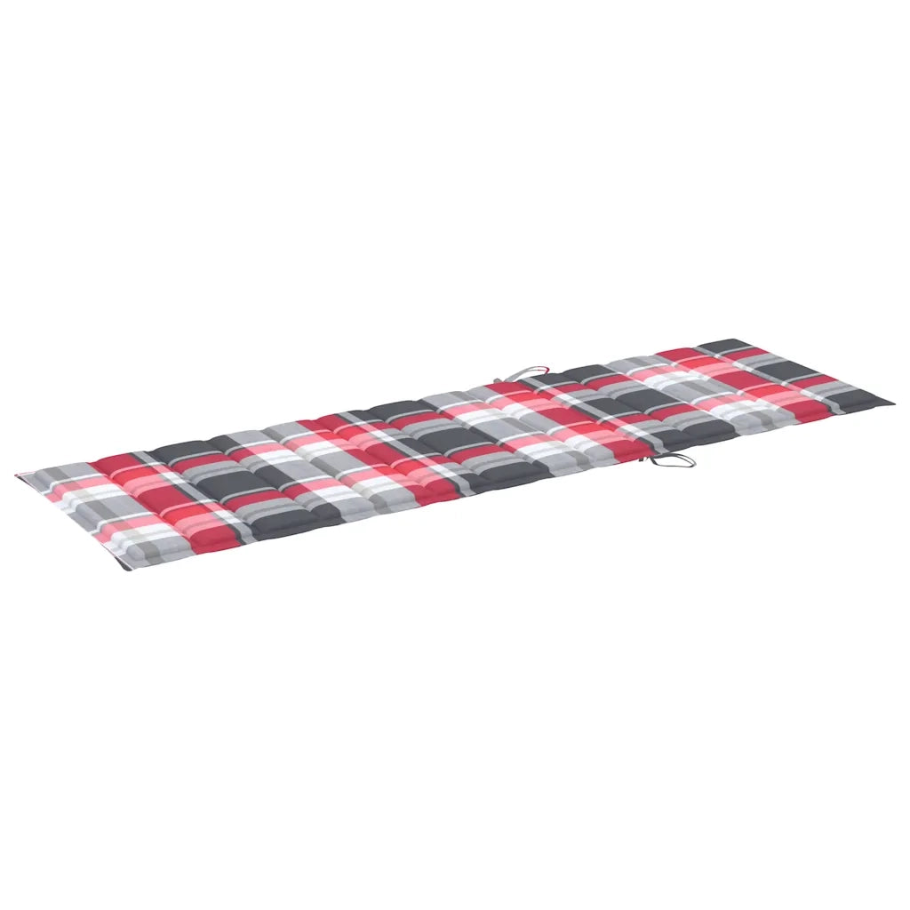 Lettino Prendisole Pieghevole con Cuscino in Massello di Acacia 3064177