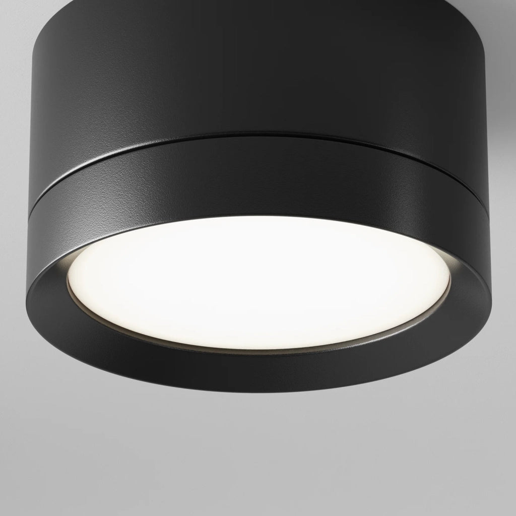 Maytoni Lampada da soffitto Hoop 1 luce GX53 dimmerabile nero metallo