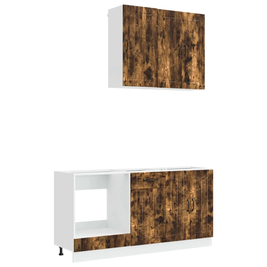 Unità Cucina LUCCA 5 pcs Rovere Fumo Legno ingegnerizzato 3438260