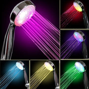Trade Shop - Miscelatore Braccio Doccia Multicolor A Led 7 Colori Cromoterapia Soffione -
