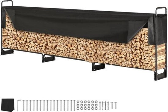 300KG - Trasporto del legno - Trasporto del legno in posizione verticale - Metallo - Cassetta idrorepellente