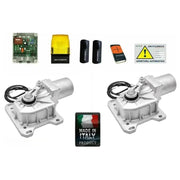 KIT CROMO 230V AUTOMAZIONE AUTOMATISMO PER CANCELLO DUE ANTE BATTENTE INTERRATI