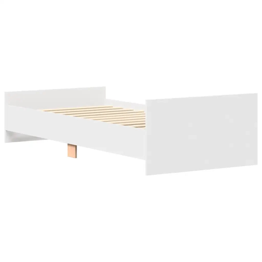 Giroletto-Struttura Letto Bianco 90x190 cm in Legno Multistrato 148823