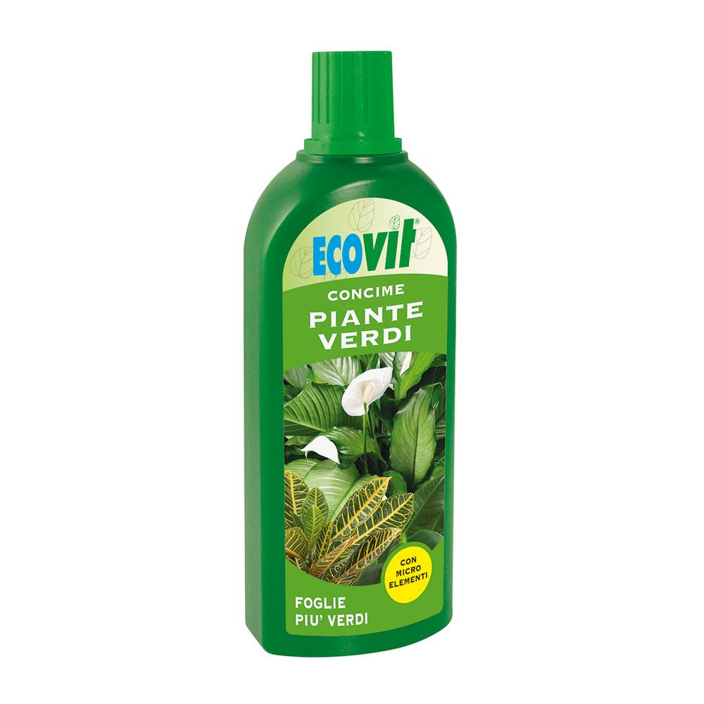 ECOVIT CONCIME liquido per PIANTE VERDI APPARTAMENTO interno Flortis 1 Kg