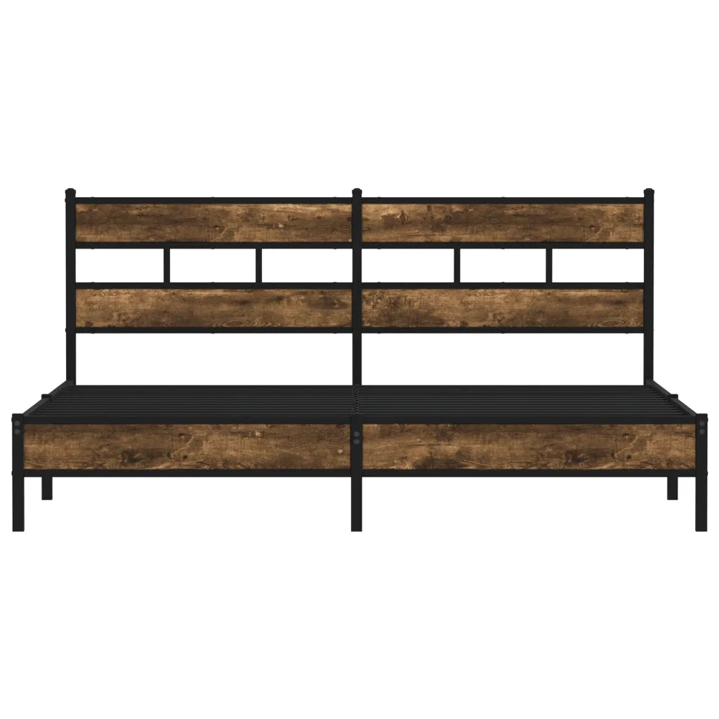 Giroletto senza Materaso in Metallo Rovere Fumo 183x213 cm 3308483