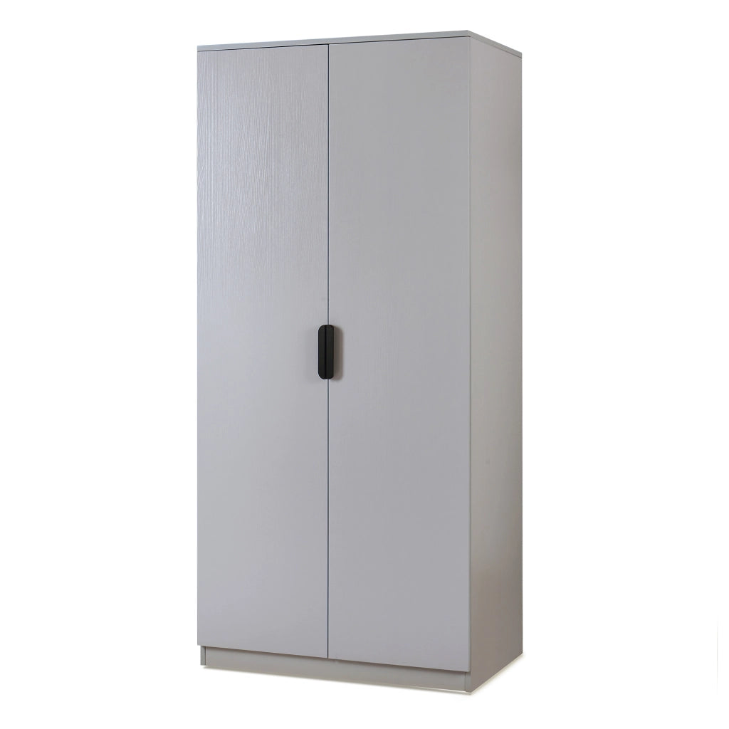 Armadio Guardaroba Eiselfing con 4 Scomparti 176 x 80 x 52 cm Grigio [en.casa]