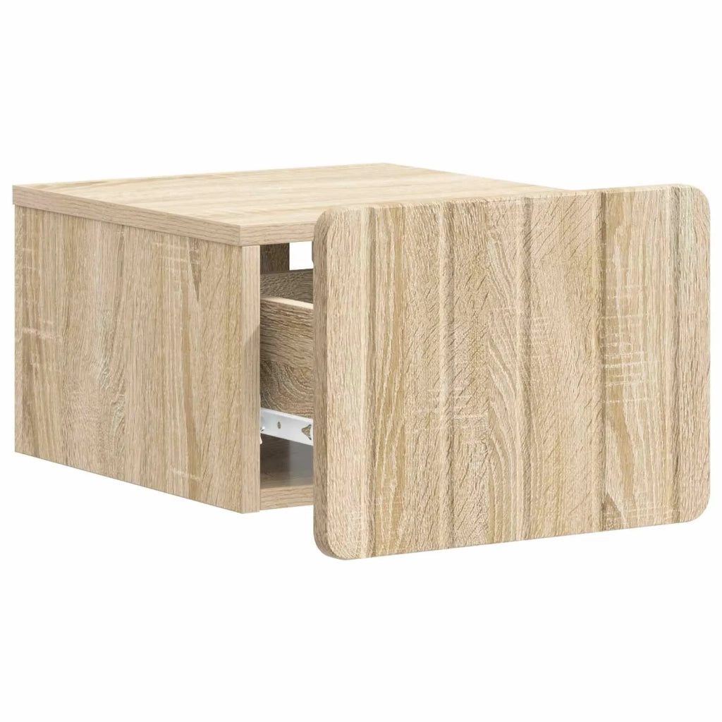Mobiletto da notte a muro Rovere Sonoma 33 x 34,5 x 24 cm 898259