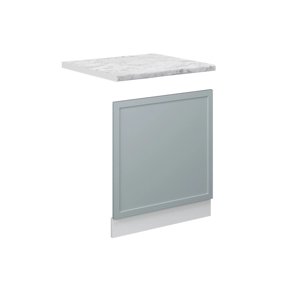 Pannello frontale Fame-Line Blu-grigio chiaro/Bianco 60 cm, PL Marmo Vicco