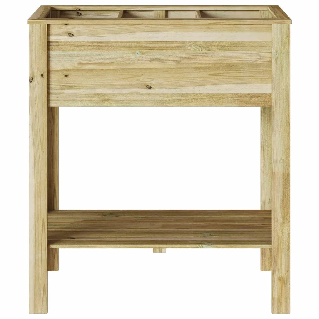 Fioriere | Cassetta per fiori | Vaso Alto Marrone 85,5 x 46,5 x 96 cm Legno di pino impregnato