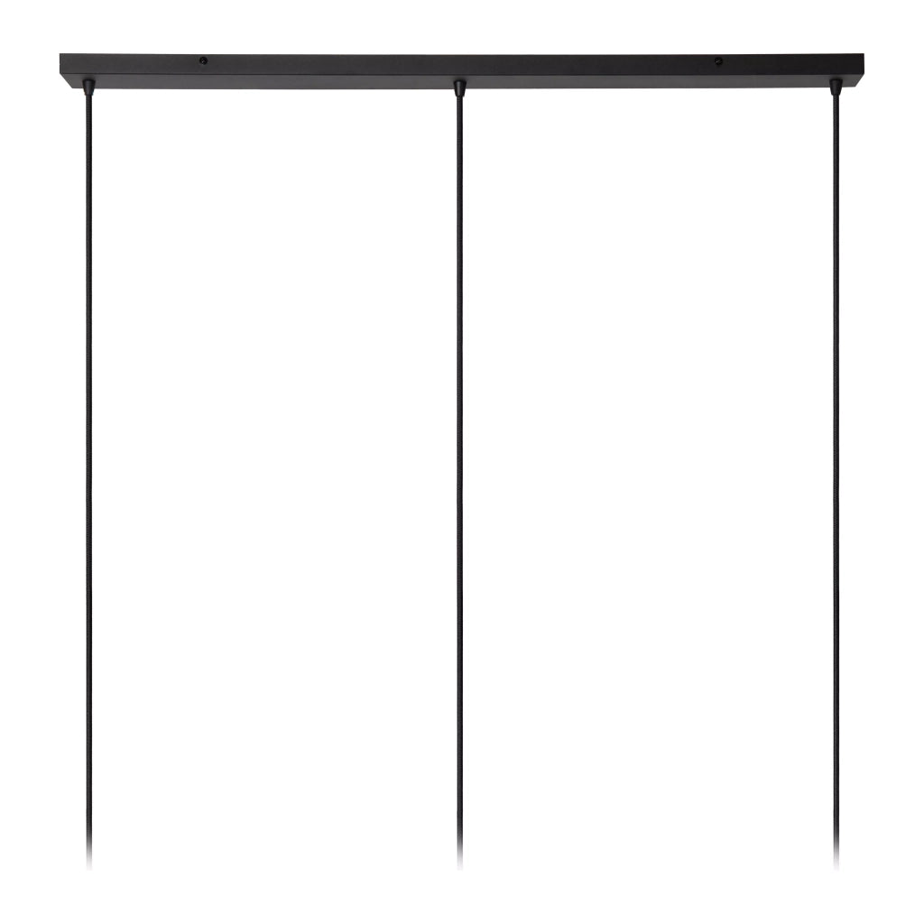 Lampada sospesa tripla moderna nero/oro Lucide Rosas 3xE27