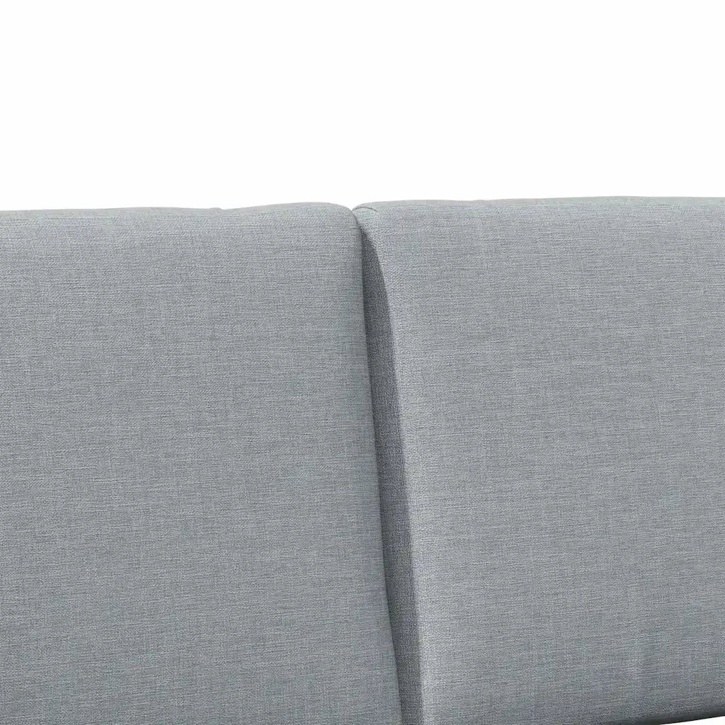 Testiera imbottita Grigio chiaro 120 cm Pino massello 879133