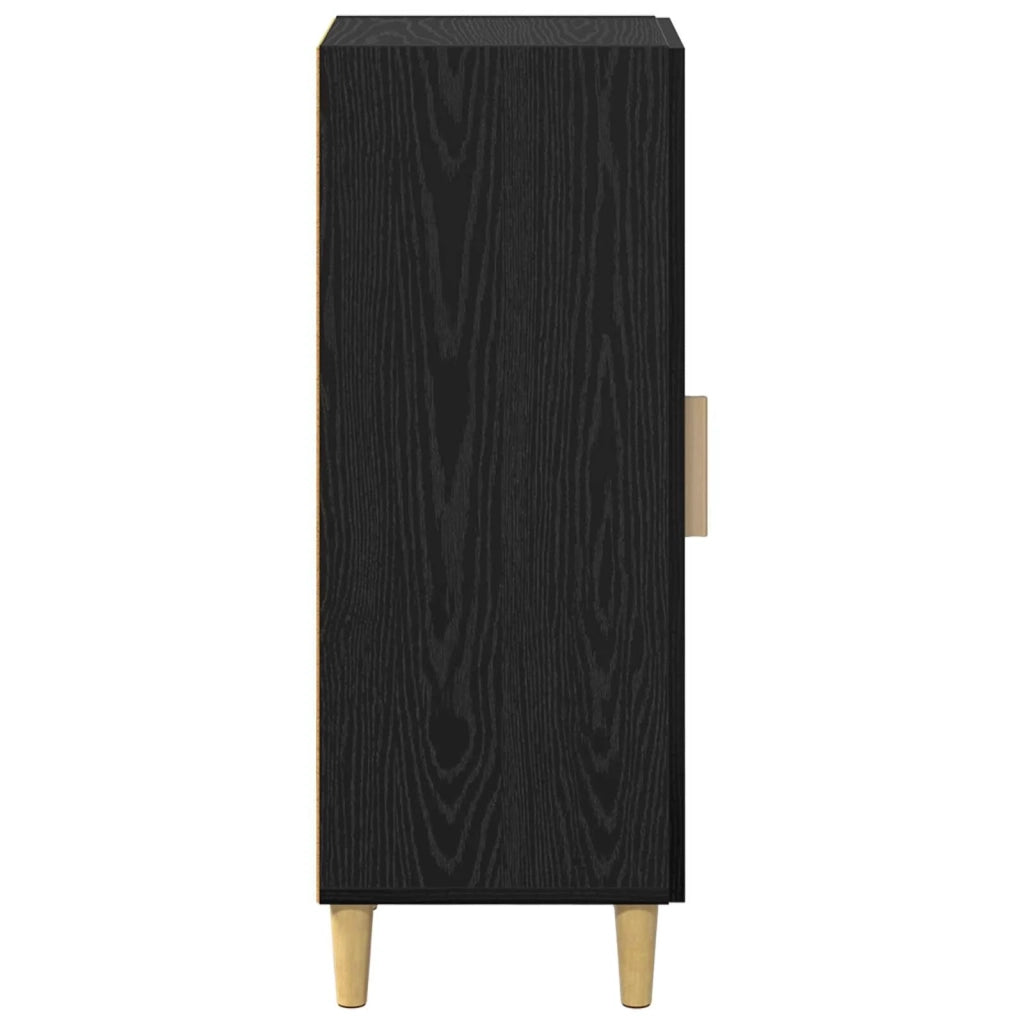 Credenza Rovere Nero 34,5 x 34 x 90 cm Legno multistrato 880924
