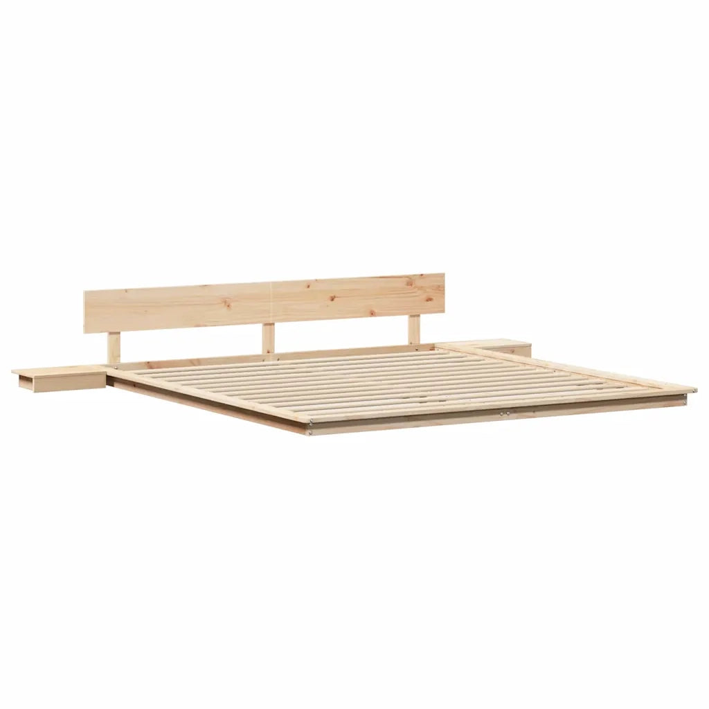 Struttura del letto Marrone 200 x 200 cm legno