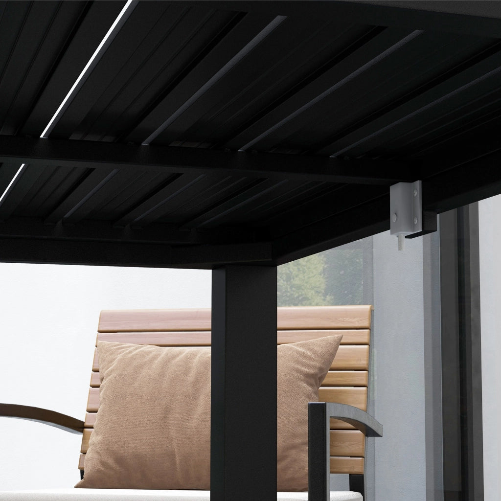 Tavolo da giardino allungabile in alluminio rettangolare 6-8 persone ¨C Minimal ¨C 180/240x94x73 cm nero