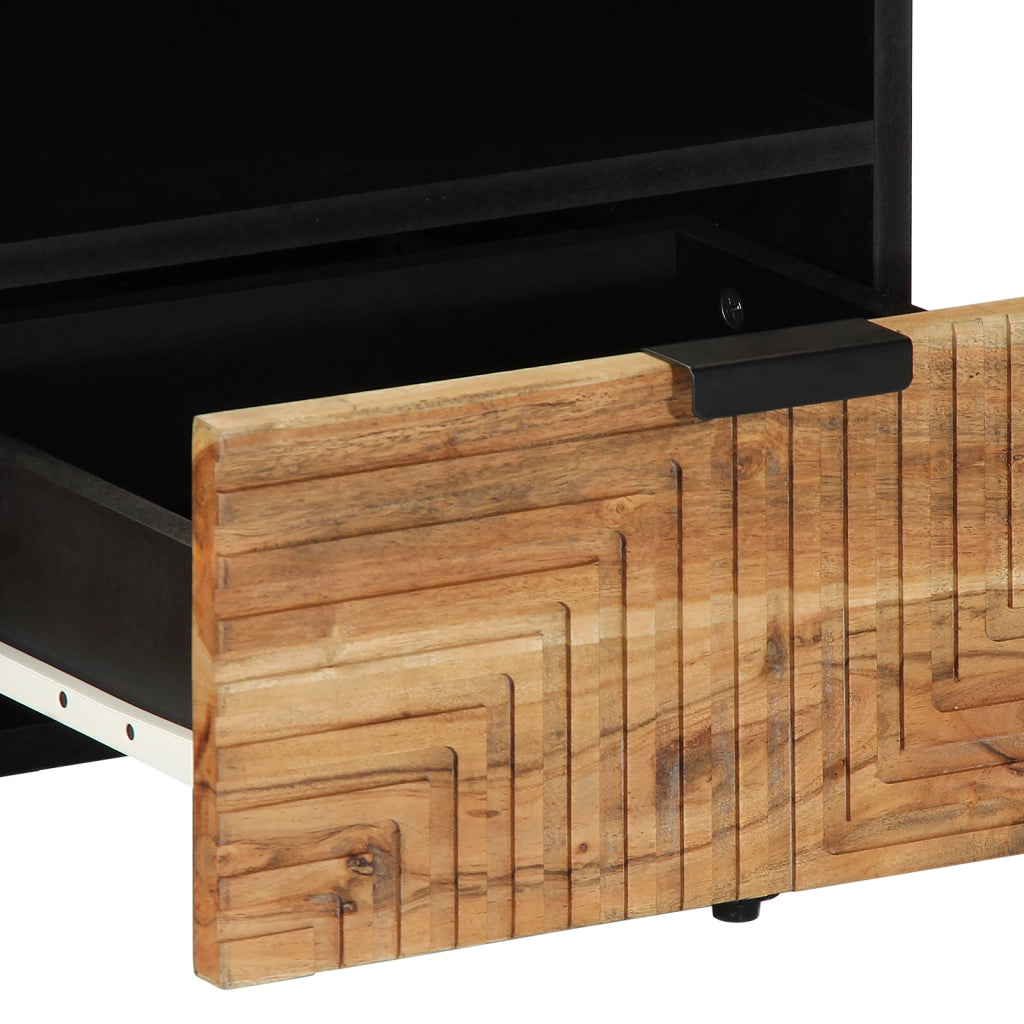 Tavolino da caffÃ¨ 80x54x40 cm in legno massello di acacia