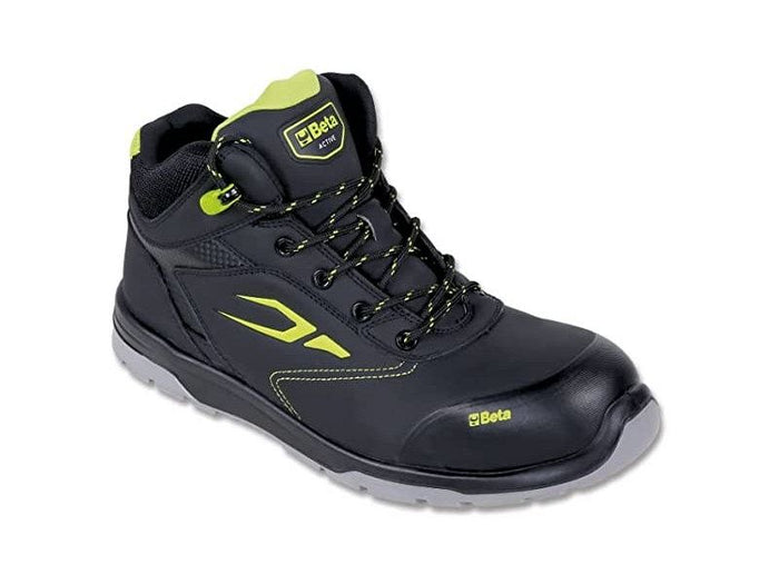 Scarpe alte professionali Beta 7321NA action nabuk idrorepellente nere - 46