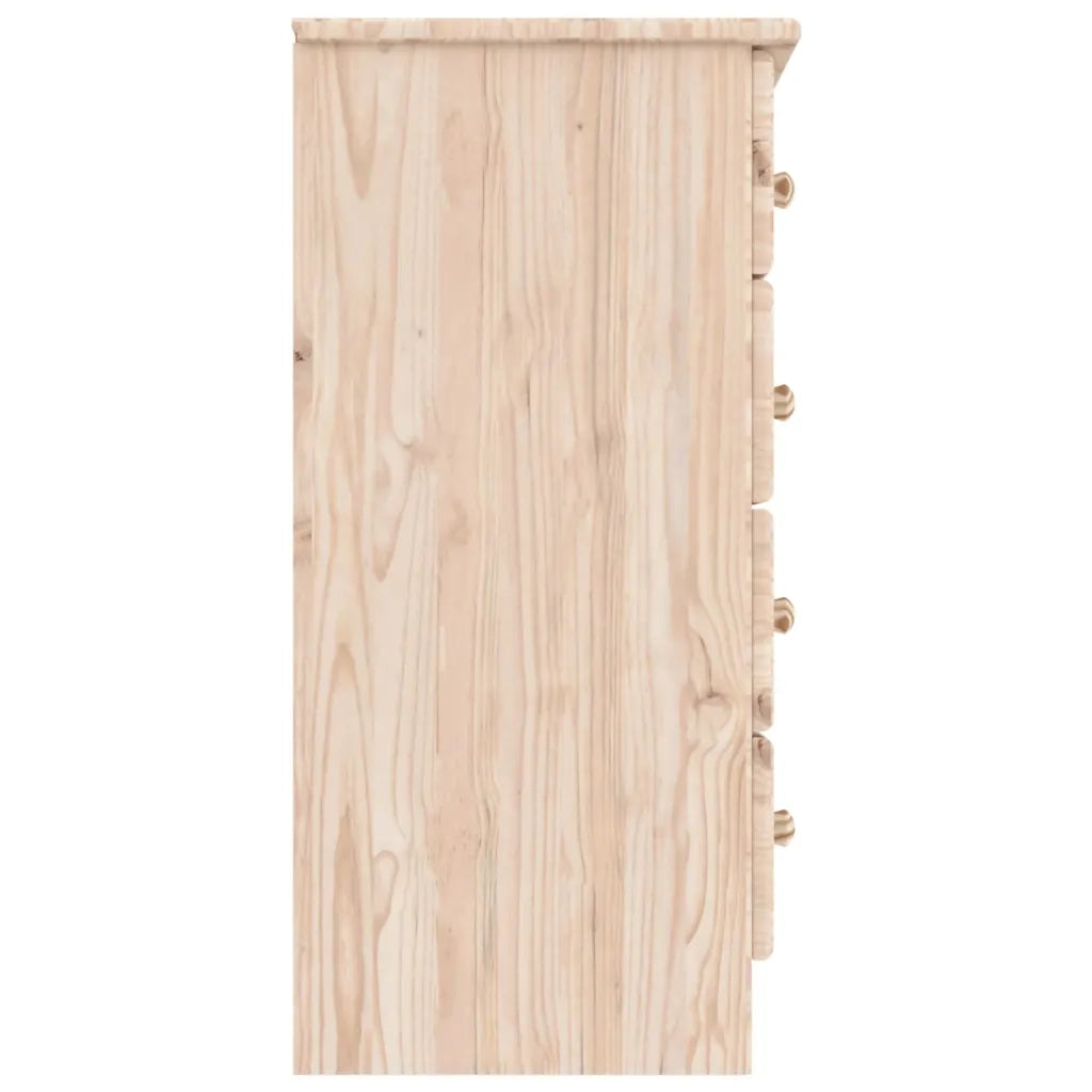 Cassettiera ALTA 77x35x73 cm in Legno Massello di Pino 353921