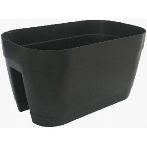 Vaso Fiorera per Ringhiera Ovale ORLANDO vari colori 45x45x24 H Colore: Grey