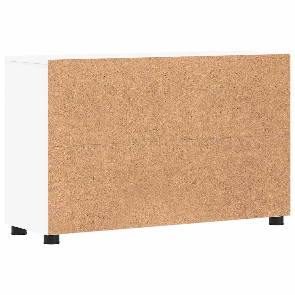 Credenza FLORIN Bianco 88,5 x 30,5 x 55,5 cm Legno multistrato