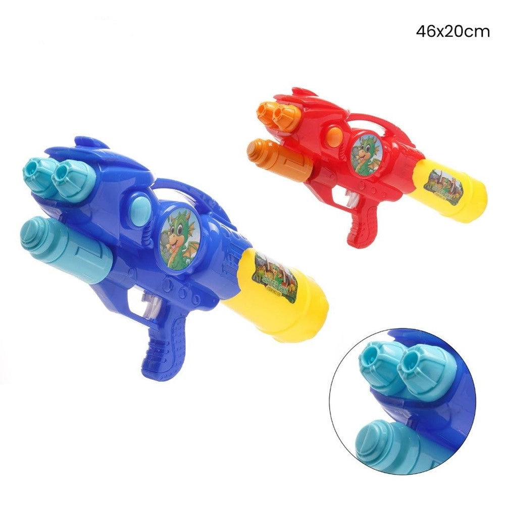 Trade Shop - Pistola Ad Acqua Con Serbatoio A Bottiglia Gioco Bambini Con Draghetto 46x20cm 618551 -