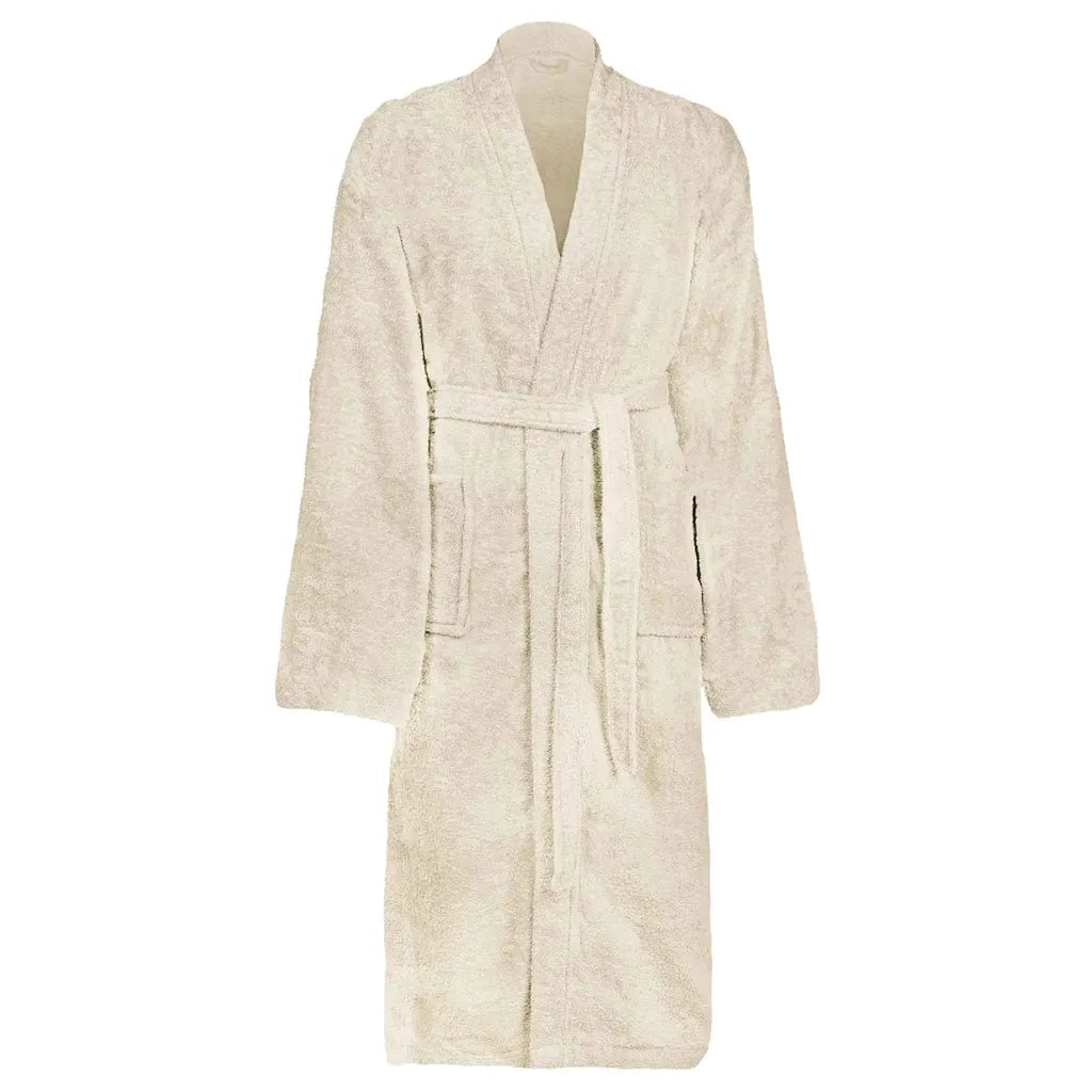 vidaXL Accappatoio KINN Crema s Cotone