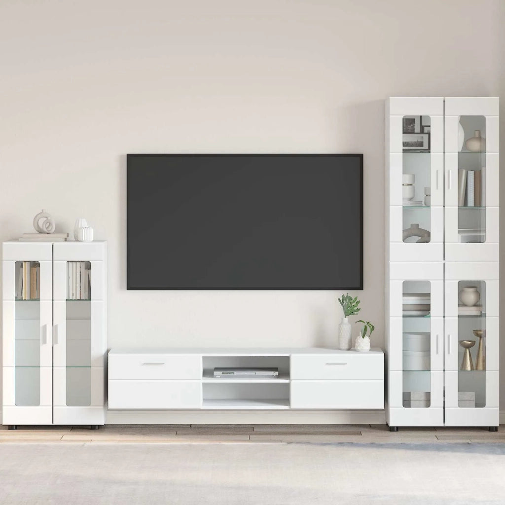 Credenza con porta FLORIN Bianco Lucido 55,5 x 29 x 100 cm 880255
