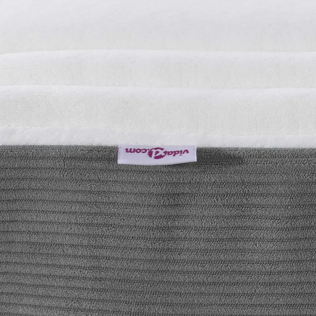 Materasso da Letto-Materasso per letto Grigio chiaro 80 x 200 cm Tessuto